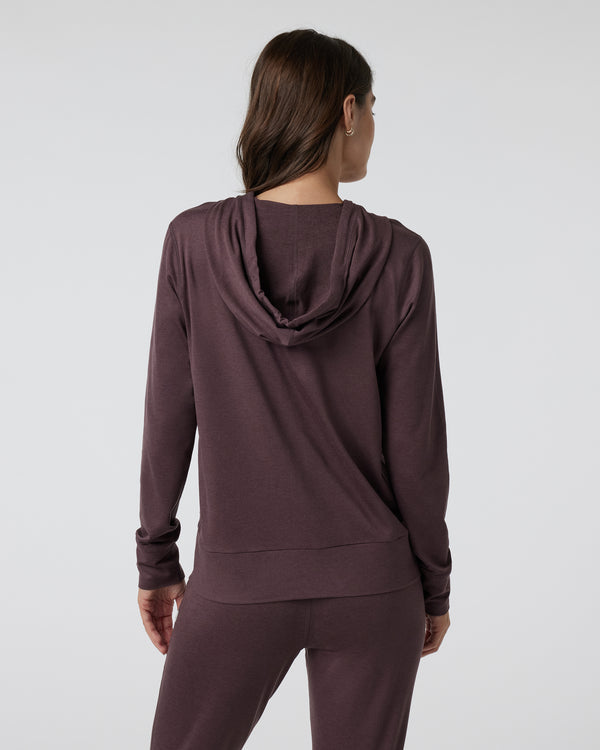 Vuori Women's Halo Performance Hoodie 2.0 - Elderberry Heather Elderberry Heather