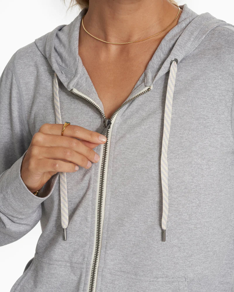 Vuori Women's Halo Performance Hoodie 2.0 - Pale Grey Heather Pale Grey Heather