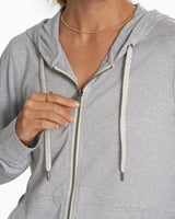 Vuori Women's Halo Performance Hoodie 2.0 - Pale Grey Heather Pale Grey Heather