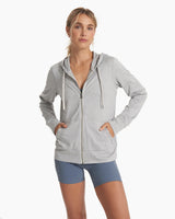 Vuori Women's Halo Performance Hoodie 2.0 - Pale Grey Heather Pale Grey Heather