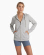 Vuori Women's Halo Performance Hoodie 2.0 - Pale Grey Heather Pale Grey Heather
