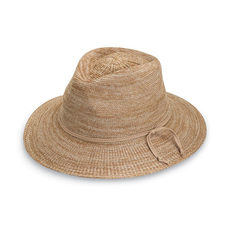 Wallaroo Hat Company Women's Victoria Fedora Hat Mixed Camel