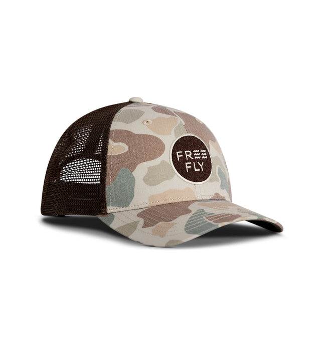 Free Fly Apparel Camo Trucker Hat - Vintage Camo Vintage Camo