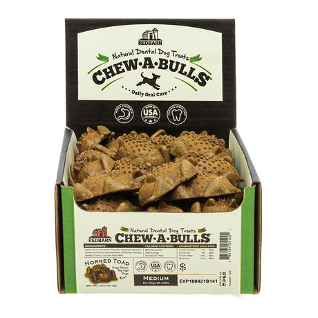 Redbarn Pet Products Chew-A-Bulls Horned Toad Dog Treat - Medium