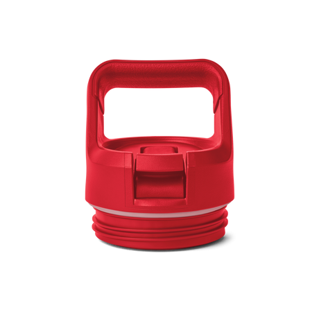 Yeti Rambler Bottle Straw Cap Rescue red