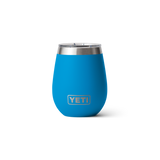 Yeti Rambler Wine Tumbler Ms 10oz Big wave blue