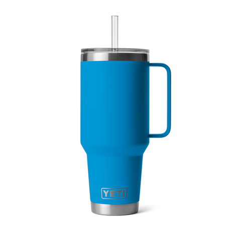 Yeti Rambler Straw Mug 42oz Big wave blue