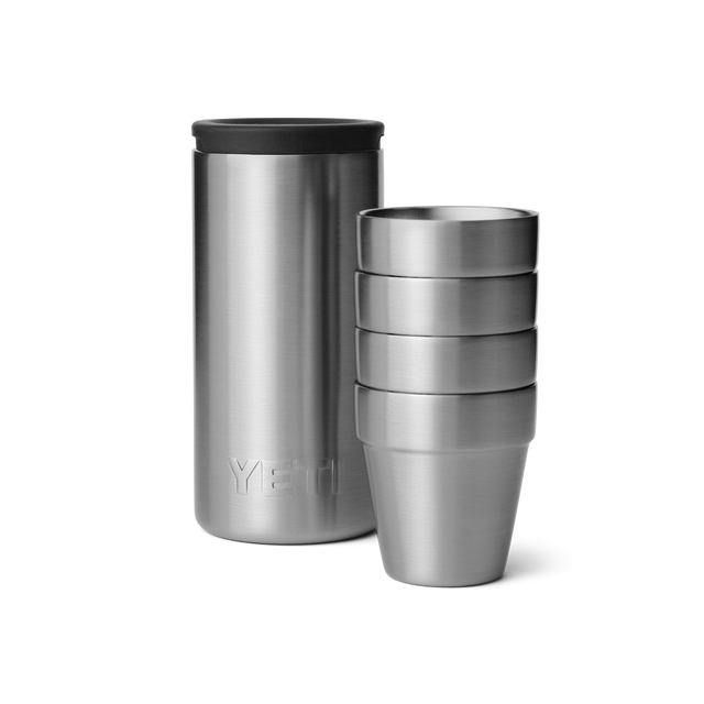 Yeti Shot Glasses And Case - Stainless Steel Stainless Steel