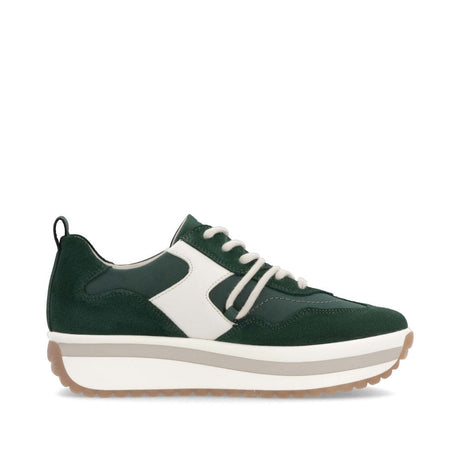 Rieker Women's Joy Shoe - Bottlegreen/Offwhite Bottlegreen/Offwhite