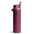 Hydro Flask 24oz Wide Flex Straw Cap Bottle, Burgundy Burgundy