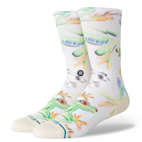 Stance Women's Stick To It Poly Blend Crew Sock - Canvas Canvas