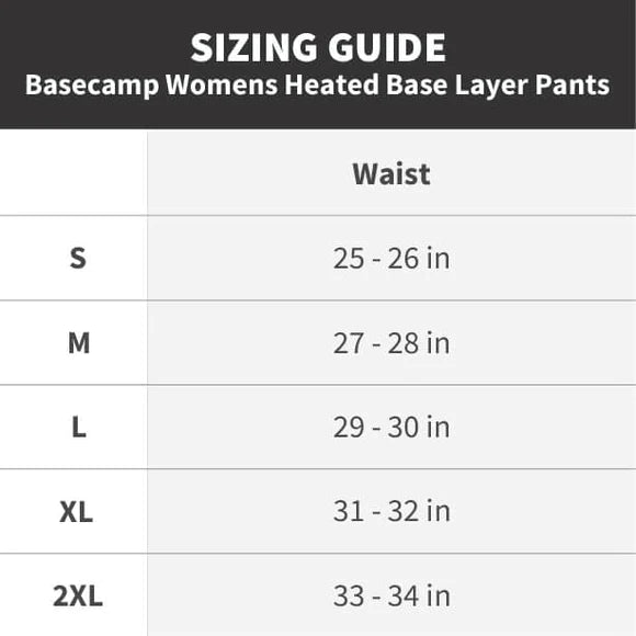 Gobi Heat Women's Basecamp Heated Baselayer Pants (2-Zones)