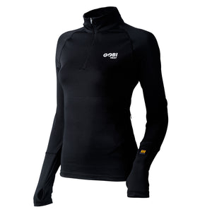 Gobi Heat Women’s Basecamp Heated Base Layer Shirt (3-Zones) Onyx