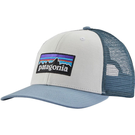 Patagonia P-6 Logo Trucker Hat Wht/light plume gry