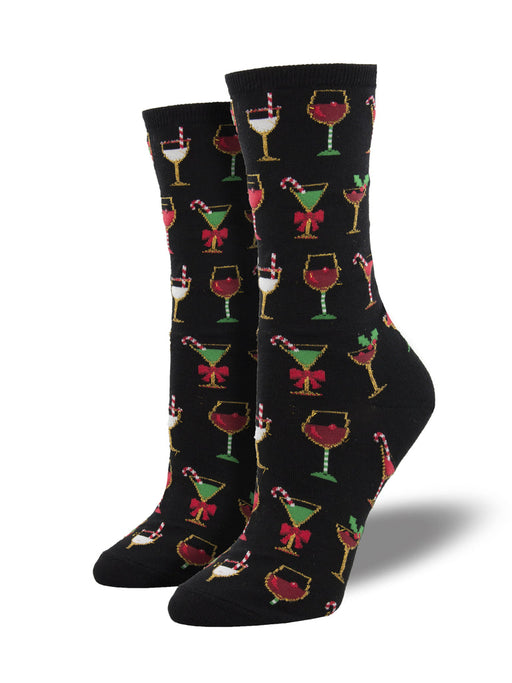 Socksmith Christmas Cocktails - Cotton Crew Socks