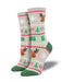 Socksmith Reindeer Fair Isle - Cotton Crew Socks