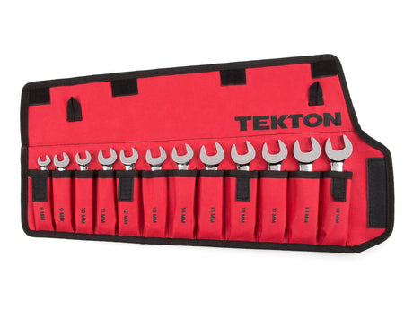 Tekton 12-Piece Stubby Combination Wrench Set with Pouch (8 - 19 mm)