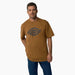 Dickies Men's Short Sleeve Heavyweight Logo T-shirt Brown duck