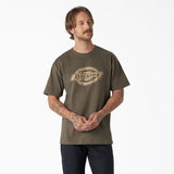 Dickies Men's Short Sleeve Heavyweight Logo T-shirt Moss