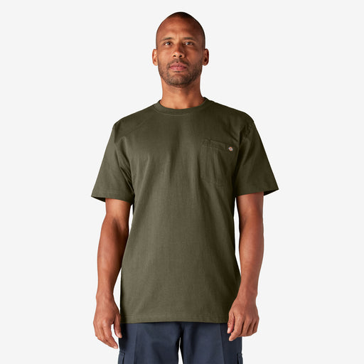 Dickies Men's Heavyweight Short Sleeve Pocket T-shirt Charcoal