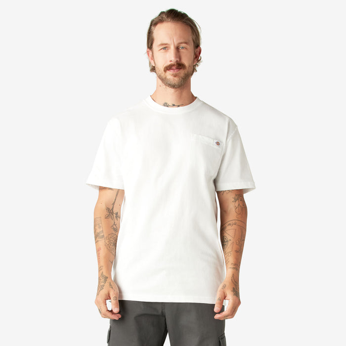 Dickies Men's Heavyweight Short Sleeve Pocket T-shirt White