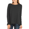 Free Fly Apparel Women's Bamboo Everyday Flex Long Sleeve Heather black