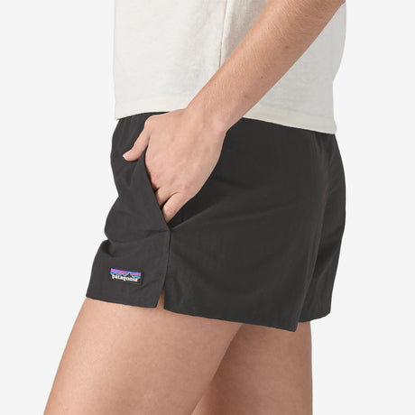 Patagonia W's Barely Baggies Shorts - 2 1/2 in. - Flourish / Abundant Blue