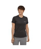 Patagonia W's Capilene Cool Merino Blend Graphic Shirt - Fitz Roy Strata / Rinsed Green