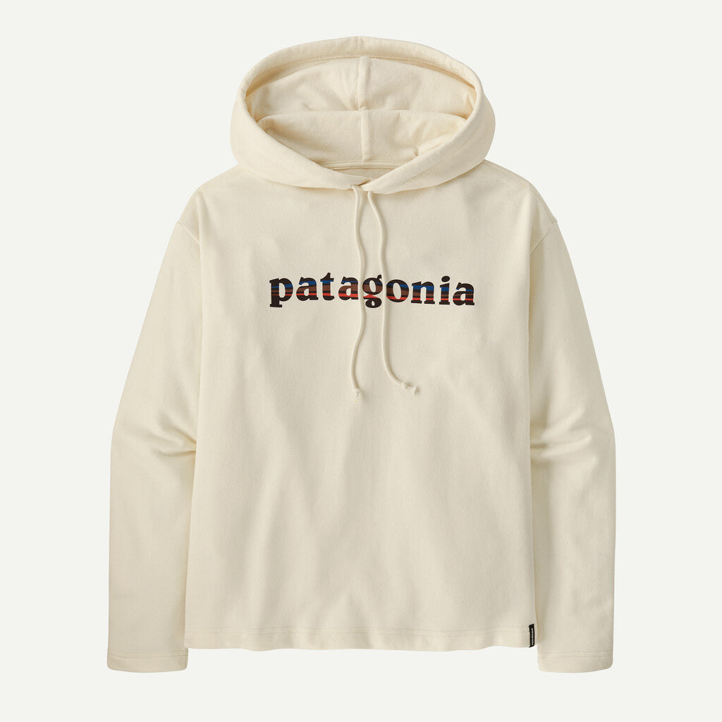 Patagonia W's Lightweight '73 Text Logo Wildrise Hoody - Birch White