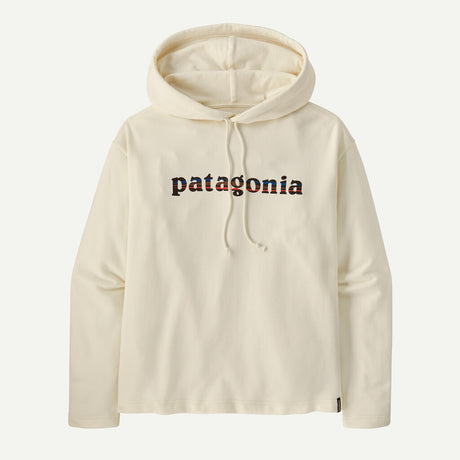 Patagonia W's Lightweight '73 Text Logo Wildrise Hoody - Birch White