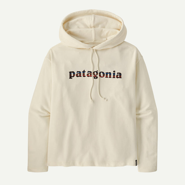 Patagonia W's Lightweight '73 Text Logo Wildrise Hoody - Birch White