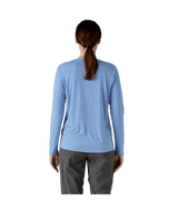 Patagonia W's Long Sleeve Capilene Cool Daily Graphic Shirt - Lands - Trailseekers / Abundant Blue X-Dye