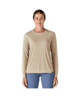 Patagonia W's Long Sleeve Capilene Cool Daily Shirt - Pumice - Dyno White X-Dye