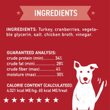 Cloudstar Wag More Bark Less Grain Free Turkey & Cranberry Jerky Dog Treats - 10oz