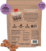 Cloudstar Wag More Bark Less Memphis Style BBQ Grilled Turkey Jerky Dog Treats - 10oz