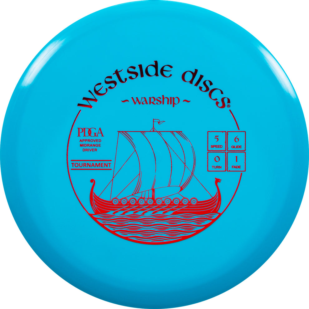 Dynamic Discs Westside Discs Tournament Warship 177+g Assorted