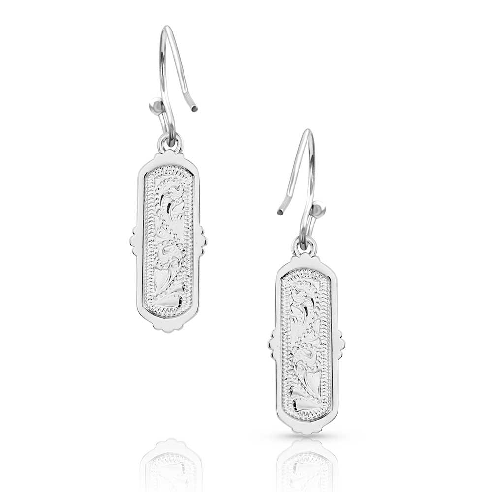 Montana Silversmiths Western Mosaic Bar Earrings