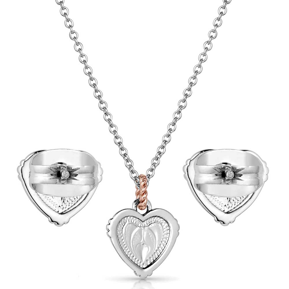 Montana Silversmiths Western Mosaic Heart Jewelry Set