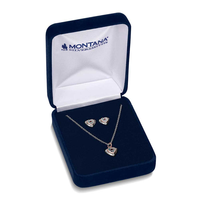 Montana Silversmiths Western Mosaic Heart Jewelry Set