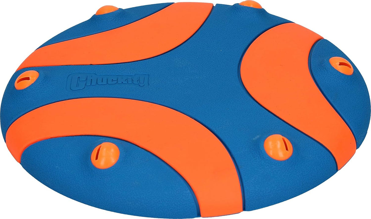 Chuckit! Whistle Flight Dog Toy - Blue / Orange