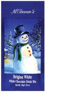 McSteven's White Christmas Snowman Belgian White Hot Chocolate (Single Packet)