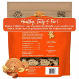 Buddy Biscuit Whole Grain Oven Baked Dog Treats (Peanut Butter) - 16oz & 3.5lbs