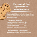 Buddy Biscuit Whole Grain Oven Baked Dog Treats (Roasted Chicken) - 16oz & 3.5lbs