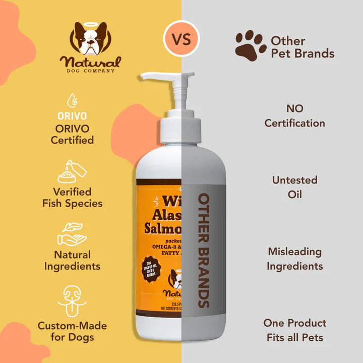 Natural Dog Company Wild Alaskan Salmon Oil - 16oz