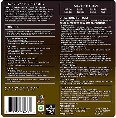 Pyranha Wipe N' Spray - (32oz & 1 Gal)