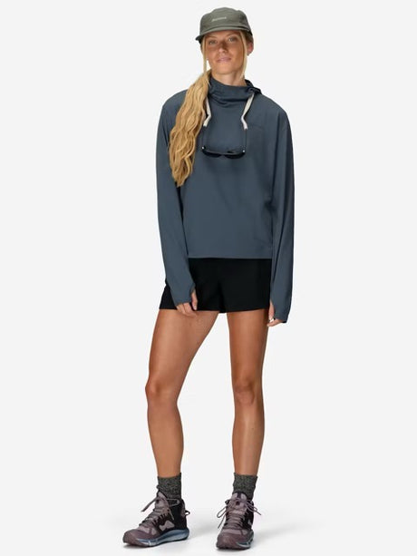 Marmot Womens AirExchange Hoody UPF 50 - Thunderhead