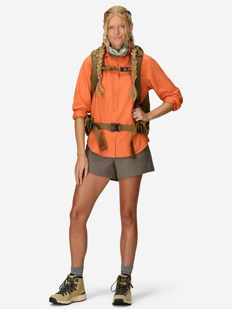 Marmot Womens AirExchange Long Sleeve Shirt UPF 40 - Pomelo