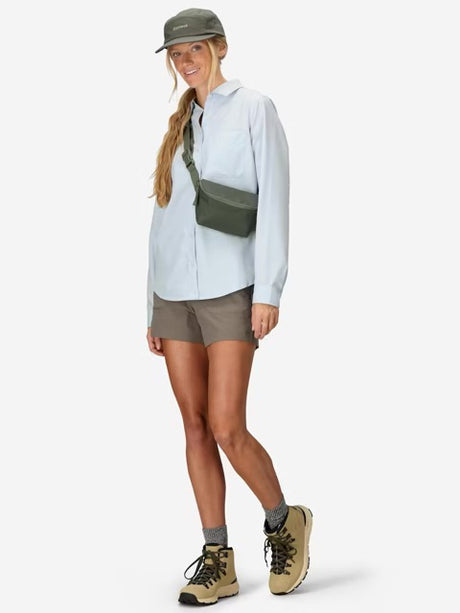 Marmot Womens AirExchange Long Sleeve Shirt UPF 40 - Vapor