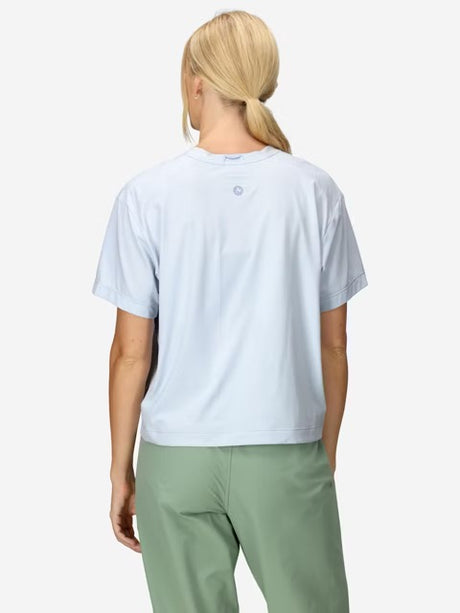 Marmot Womens AirExchange Short Sleeve Crew UPF 50 - Vapor