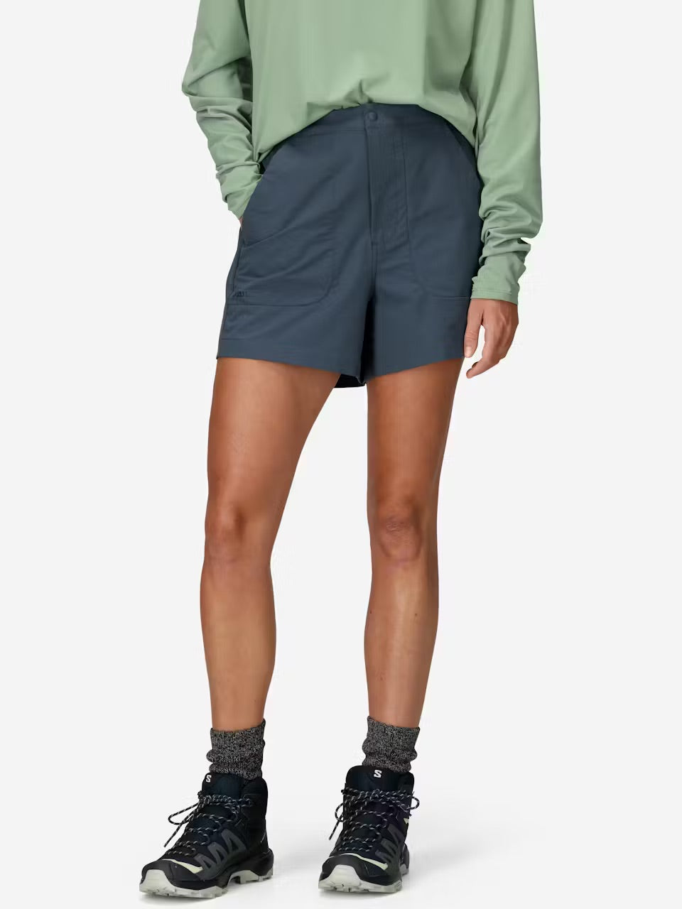 Marmot Womens AirExchange Shorts 4in UPF 40 - Thunderhead